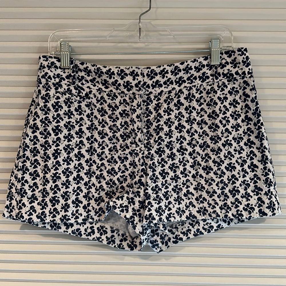 Loft eyelet navy blue shorts